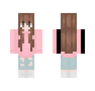 Chillin' in pink. - Female Minecraft Skins - image 2