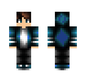 Blue hoodie