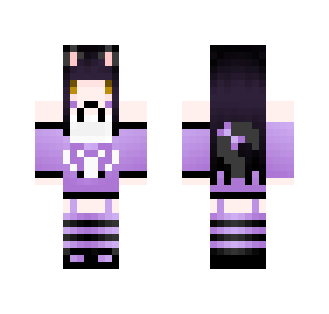 Purple Cat Maid - Cat Minecraft Skins - image 2