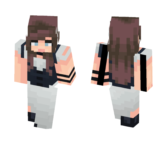 [LOTC] blue bar-maid [✘] - Female Minecraft Skins - image 1