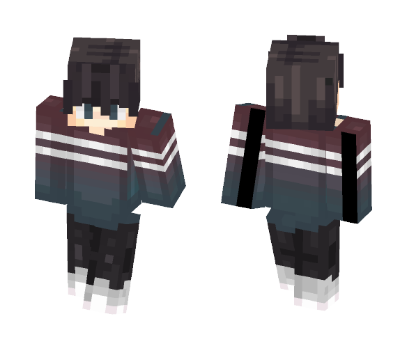 Blue and Red Shirt - Male Minecraft Skins - image 1