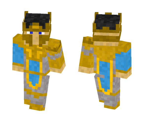 Golden Paladin - Male Minecraft Skins - image 1