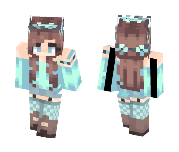 Feeling Blue - Female Minecraft Skins - image 1