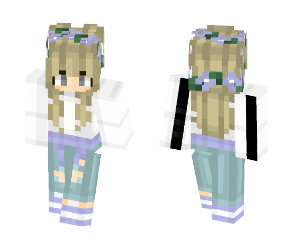 purple flannel ???? - Female Minecraft Skins - image 1