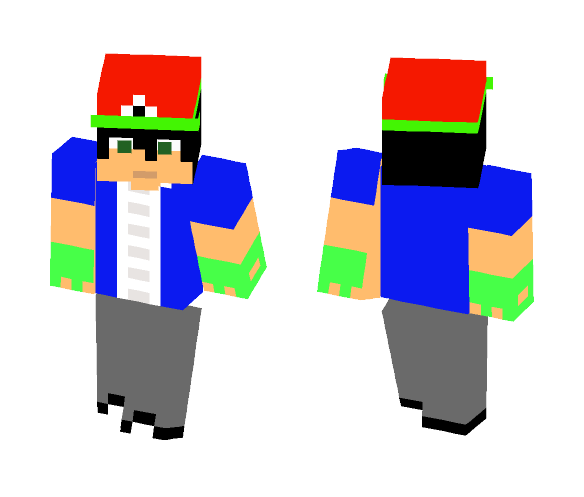 Ash Poke'Mon - Male Minecraft Skins - image 1