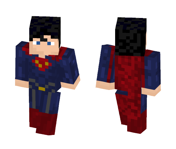 Download Free Superman (Man of Steel) Skin for Minecraft image 1 Superman (Man of Steel) - Male Minecraft Skins - image 1