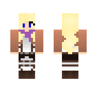 Attack on Titan Blond Mikasa Parody - Female Minecraft Skins - image 2