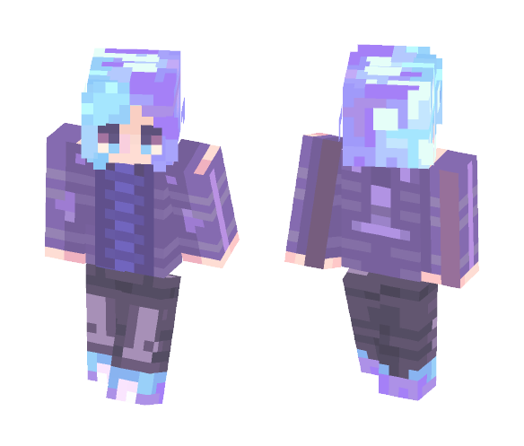 Paint My World Purple - Male Minecraft Skins - image 1