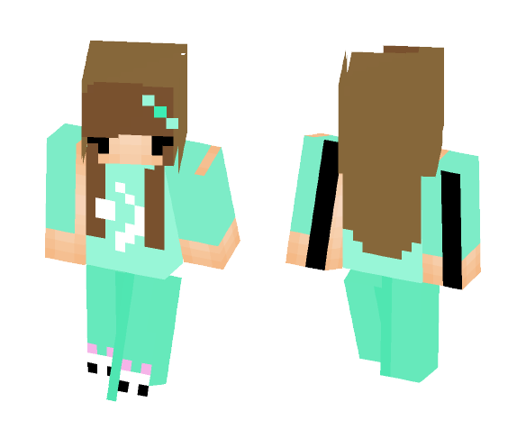 Download Free Pajamas in Mid-Day ~Kiaraaa Skin for Minecraft image 1 Pajamas in Mid-Day ~Kiaraaa - Female Minecraft Skins - image 1