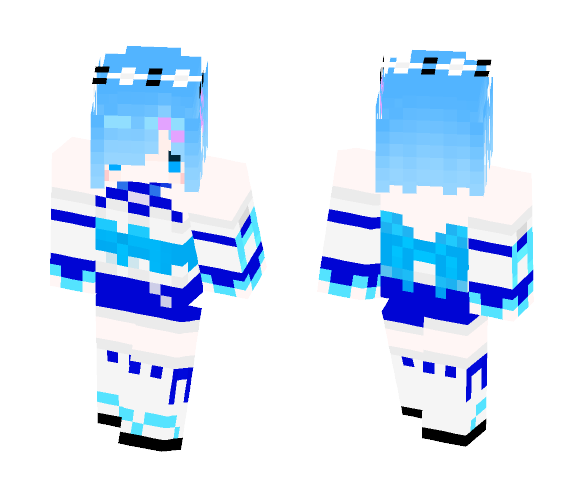 Kimono Rem - Female Minecraft Skins - image 1