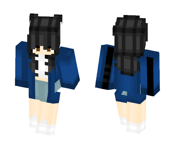 blue jacket ???? - Female Minecraft Skins - image 1