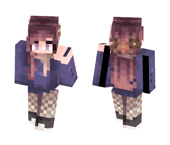Scarf & Flowers - Female Minecraft Skins - image 1