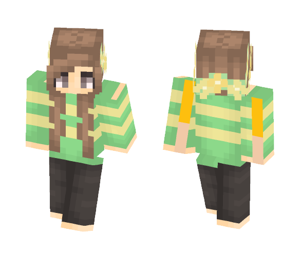 Asriel Cosplay - Female Minecraft Skins - image 1