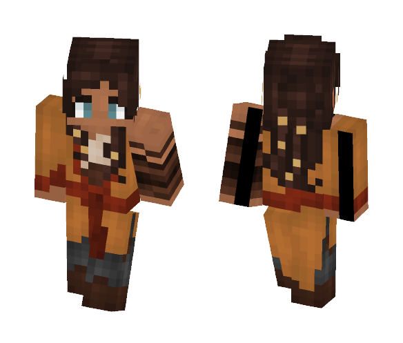 ⊰ Dark Skinned Fighter ⊱ - Female Minecraft Skins - image 1