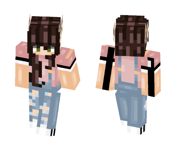 pυnĸ ғloral deer - Male Minecraft Skins - image 1