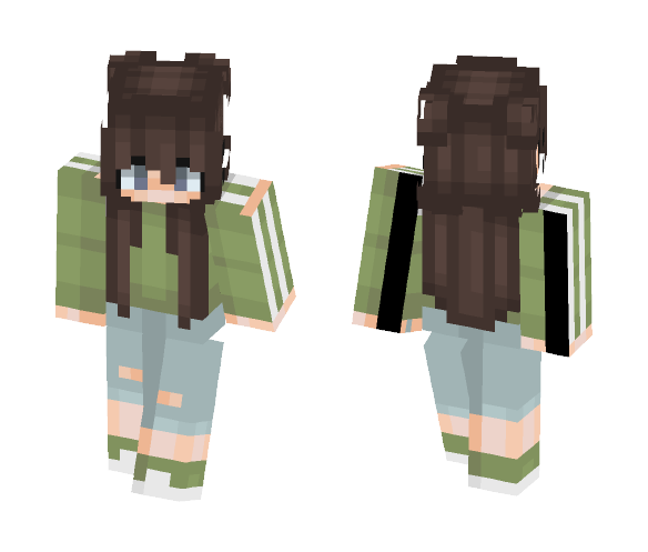 Download Free Cute Tumblr girl (REMADE) Skin for Minecraft image 1 Cute Tumblr girl (REMADE) - Cute Girls Minecraft Skins - image 1
