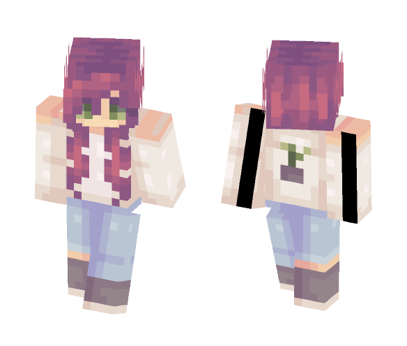 Download Free Made of Glass Skin for Minecraft image 1 Made of Glass - Female Minecraft Skins - image 1