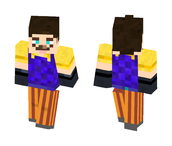 [1.7.10] Hello Neighbor - Male Minecraft Skins - image 1