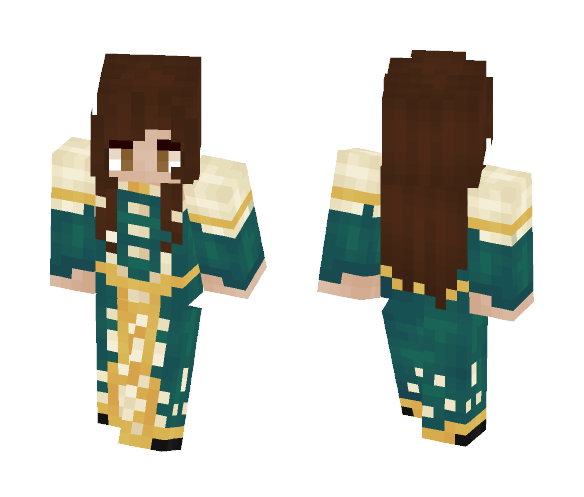 ⊰ Medea Cyan Winter ⊱ - Female Minecraft Skins - image 1