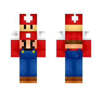 Small Mario Holding Mushroom - Male Minecraft Skins - image 2
