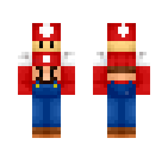 Small Mario Holding Mushroom