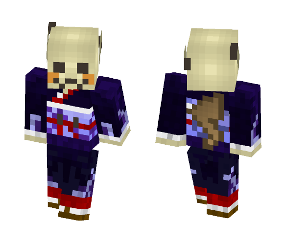 Shamisen Clan (blue) Kimono Skin! - Interchangeable Minecraft Skins - image 1