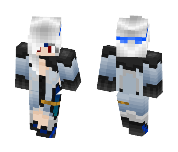 High Tech Anime Girl for Cake - Anime Minecraft Skins - image 1