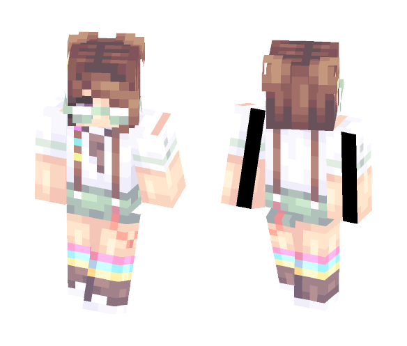 Download Free Artsy kablooey Skin for Minecraft image 1 Artsy kablooey - Female Minecraft Skins - image 1