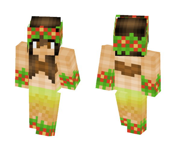Download Free ✿~ Hawaiian Hula Girl ~✿ Skin for Minecraft image 1 ✿~ Hawaiian Hula Girl ~✿ - Girl Minecraft Skins - image 1