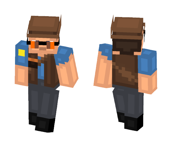 BLU Sniper | Team Fortress 2 - Male Minecraft Skins - image 1