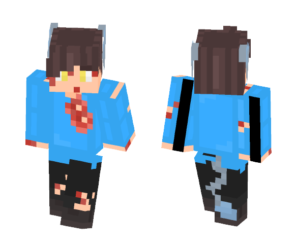 Eric/me V3 (w/ Lombax Ear) - Male Minecraft Skins - image 1