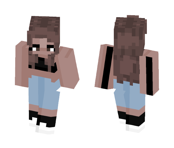 *im so edgy* - Female Minecraft Skins - image 1