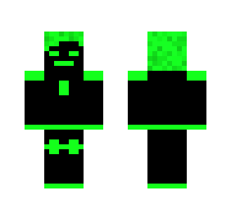 Ghostmanenergy Skin Green remix - Male Minecraft Skins - image 2