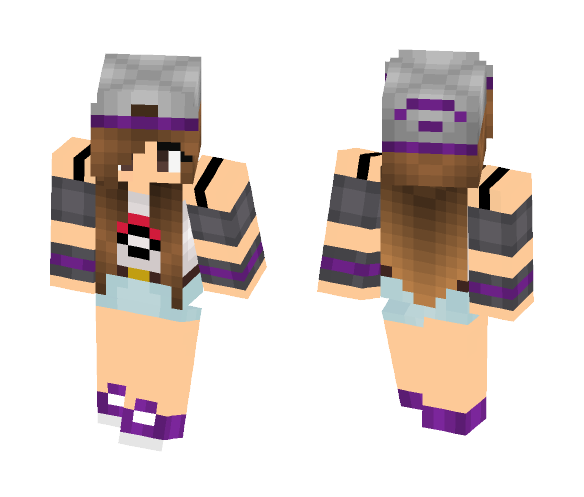 Download Free Pokemon Trainer Skin for Minecraft image 1 Pokemon Trainer - Female Minecraft Skins - image 1