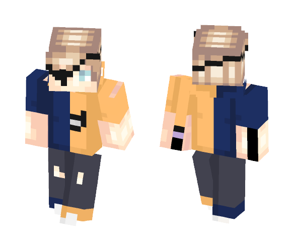 Deathstroke Hoodie - Male Minecraft Skins - image 1