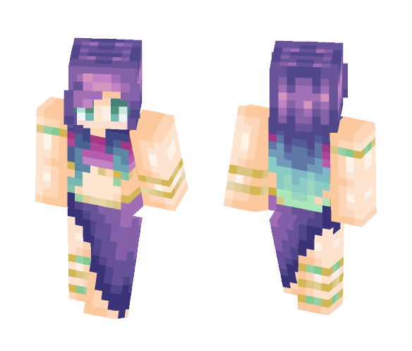 Download Free Dancing Auroras Skin for Minecraft image 1 Dancing Auroras - Female Minecraft Skins - image 1