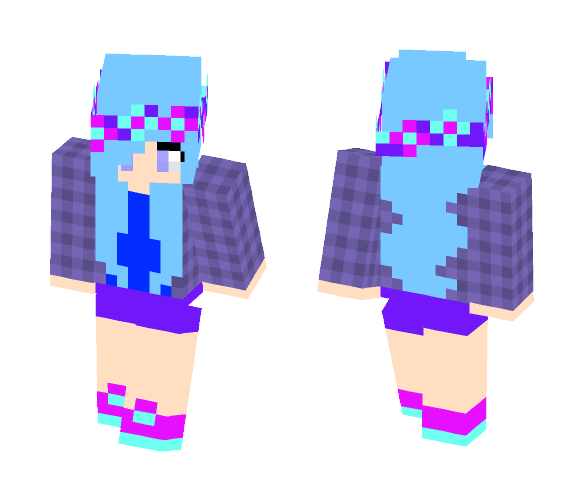 Download Free Casual Girl skin Elii Skin for Minecraft image 1 Casual Girl skin Elii - Girl Minecraft Skins - image 1