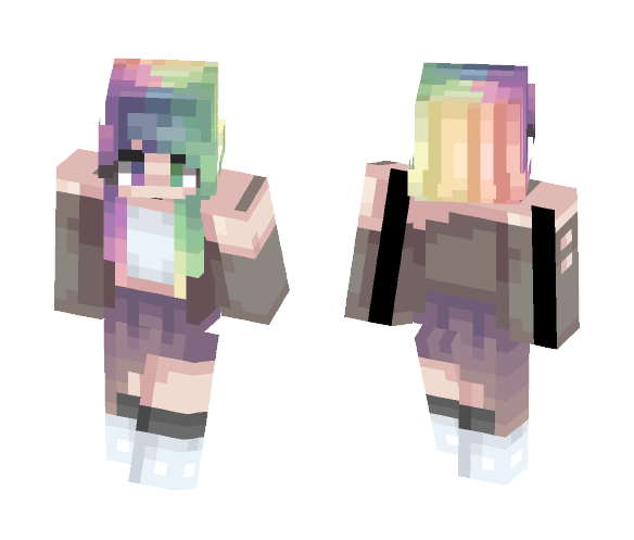 Rainbow - Female Minecraft Skins - image 1
