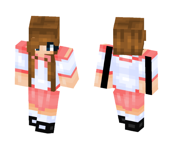 Download Free School Girl Skin for Minecraft image 1 School Girl - Girl Minecraft Skins - image 1