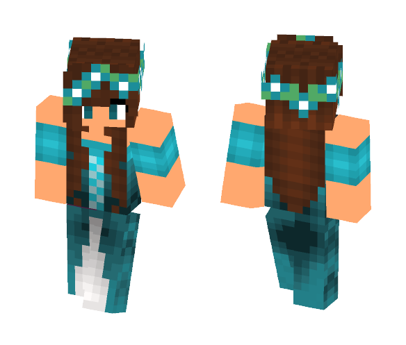 ~The Blue Queen~ By KkBluekit - Female Minecraft Skins - image 1