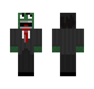 Yelling Green Business Man - Male Minecraft Skins - image 2