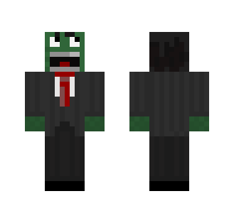 Yelling Green Business Man