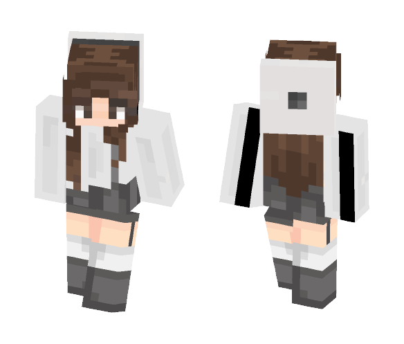 Edited- trash can girl!!❤❤ - Female Minecraft Skins - image 1
