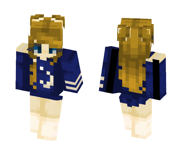 Golden Moon - Female Minecraft Skins - image 1