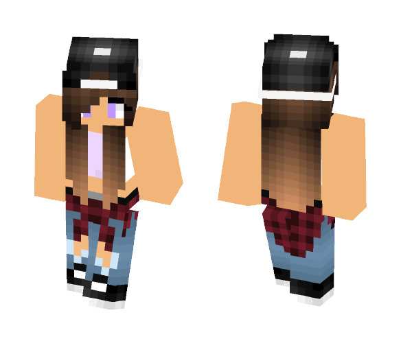skater girl 2.0 (me) - Girl Minecraft Skins - image 1