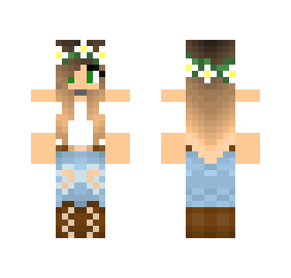 girl with flower crown (me)