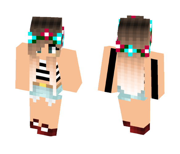 Cute summery Girl - Cute Girls Minecraft Skins - image 1