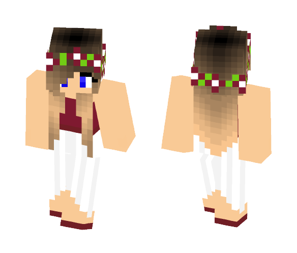 Download Free Cute Tumblr girl Skin for Minecraft image 1 Cute Tumblr girl - Cute Girls Minecraft Skins - image 1
