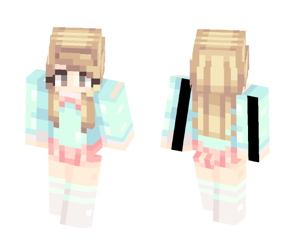 Download Free She sells ice cream. Skin for Minecraft image 1 She sells ice cream. - Female Minecraft Skins - image 1