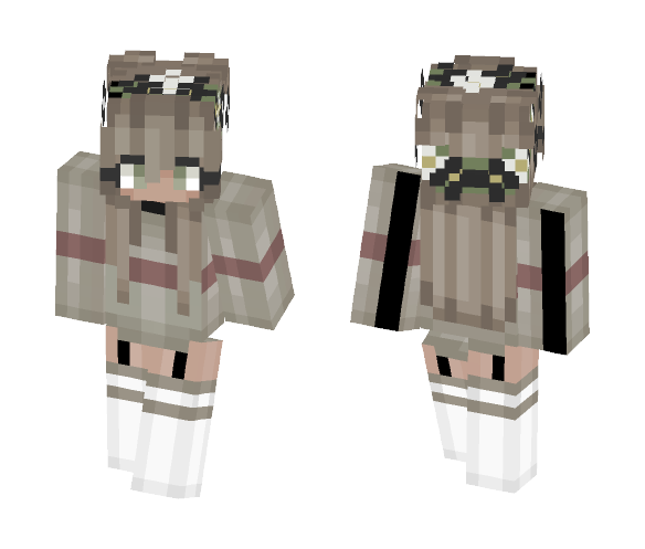 Download Free Flower Girl Skin for Minecraft image 1 Flower Girl - Girl Minecraft Skins - image 1